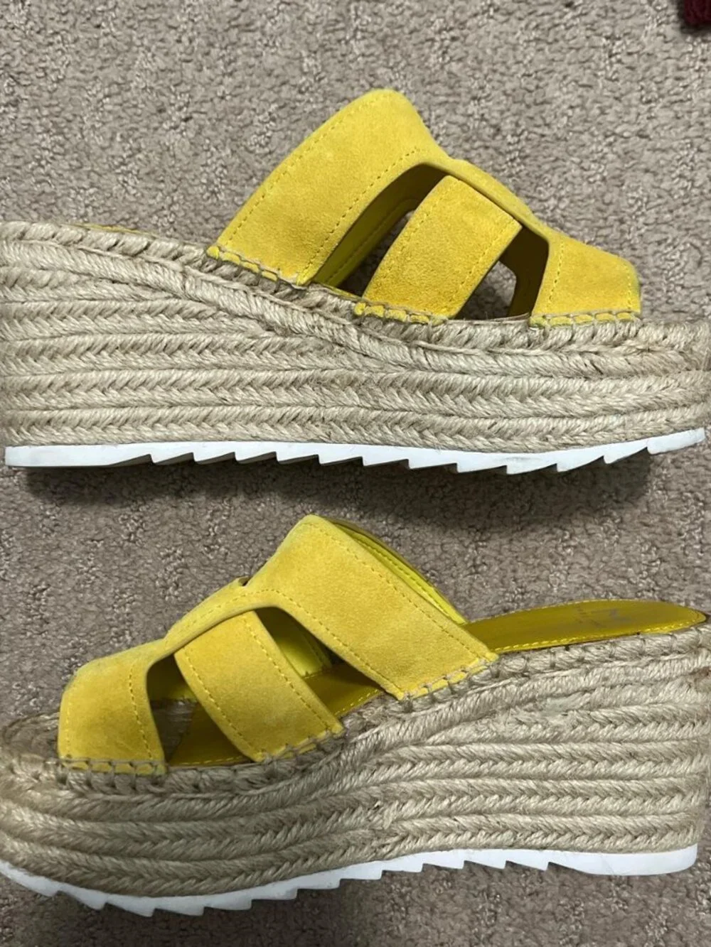 Marc Fisher Women's Yellow Wedges